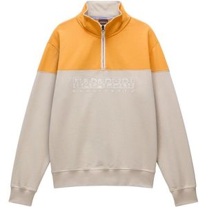 Napapijri B-Saturnia Half Zip Trui (Heren |beige/grijs)