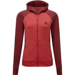 Mountain Equipment Womens Endika Hooded Jacket Fleecevest (Dames |rood)