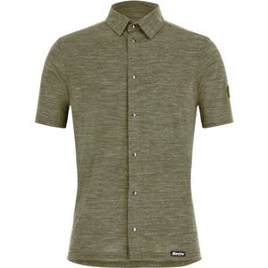 Santini Gravel Technical Shirt Fietsshirt (Heren |olijfgroen)