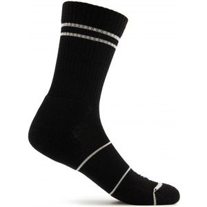 Stoic Merino Crew Tech Rib Stripes Socks Multifunctionele sokken (zwart)