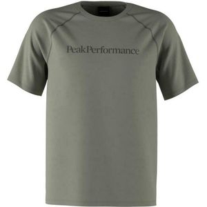 Peak Performance Active Tee Sportshirt (Heren |grijs/olijfgroen)