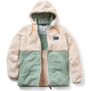 Passenger Womens Nestling Sherpa Hooded Fleece Winterjack (Dames |beige)