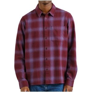 DEDICATED Shirt Rute Flannel Shadow Check Overhemd (Heren |purper)