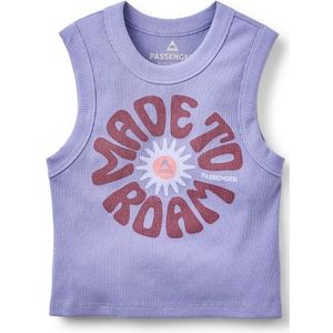 Passenger Womens Easy Days Ribbed Graphic Vest Top (Dames |purper)