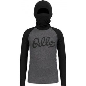 Odlo Kids BL Top With Facemask L/S Active Warm Eco Synthetisch ondergoed (Kinderen |grijs/zwart)