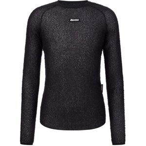 Santini Alpha Long-Sleeve Baselayer Fietsonderhemd (zwart)