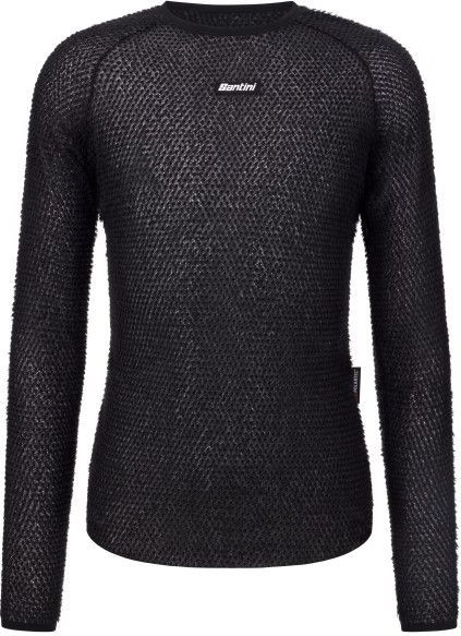 Santini Alpha Long-Sleeve Baselayer Fietsonderhemd (zwart)