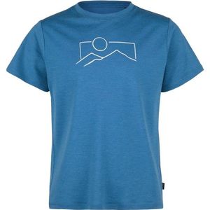 Stoic Kids Merino155 LaholmSt Print T-Shirt Merinoshirt (Kinderen |blauw)