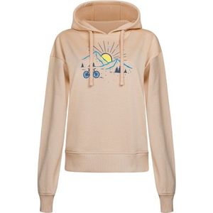 GreenBomb Womens Nature Sunset Ride Flipper Pullover Hoodie (Dames |beige)
