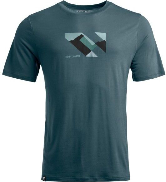 Ortovox - 140 Cool Landscape - T-shirt - Grijs - Merinoshirt