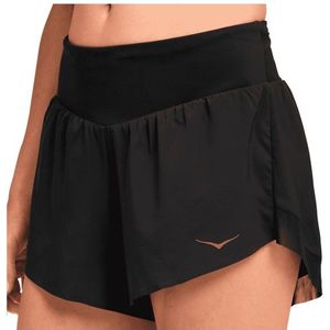 HOKA Womens Glide 4 Short Hardloopshort (Dames |zwart)