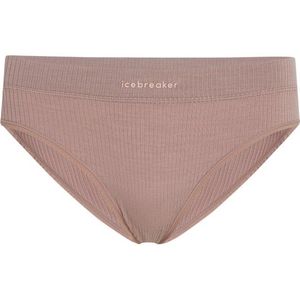 Icebreaker Womens Merino Blend Rib Lotus Hipster Merino-ondergoed (Dames |bruin)