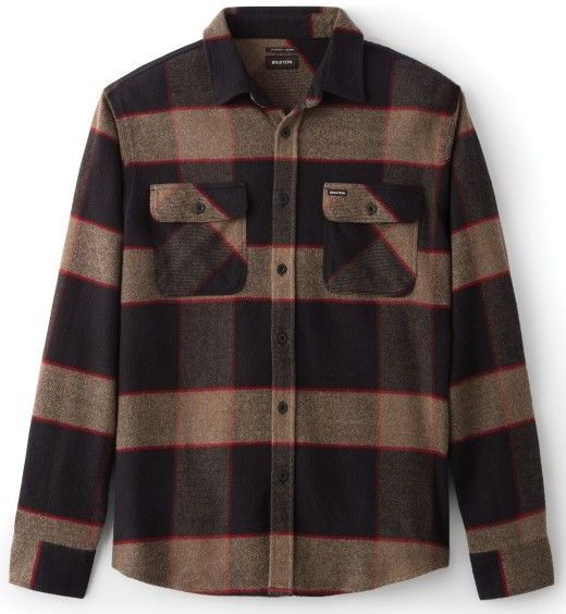 Brixton - Bowery Flannel - Overhemd - Bruin