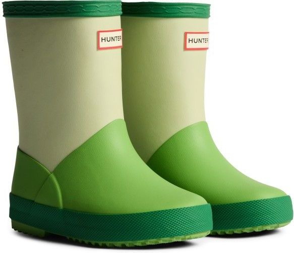 HUNTER - Regenlaarzen - Beige Groen Lichtgroen Rood