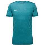 Mammut - Tree Wool - Firstlayer T-Shirt - Turkoois - Sportshirt