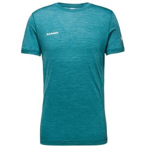 Mammut - Tree Wool - Firstlayer T-Shirt - Turkoois - Sportshirt