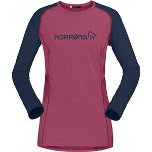 Norrona Womens Fjora Equaliser Lightweight Long Sleeve Fietsshirt (Dames |purper)