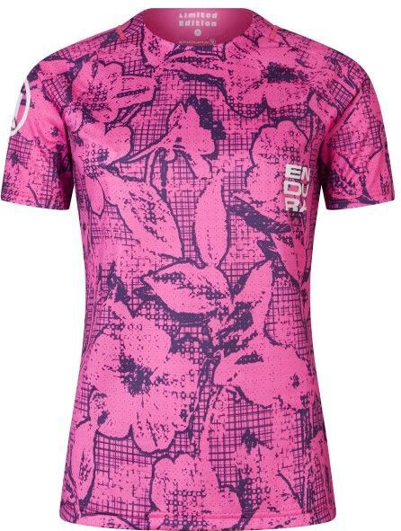 Endura - Grid Floral LTD - Fietsshirt - Roze/Purper - Korte Mouwen