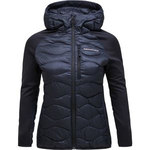 Peak Performance Womens Helium Down Hybrid Hood Donsjack (Dames |blauw/zwart)