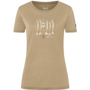 supernatural Womens Copper Sardine Tee Merinoshirt (Dames |oak / copper)