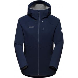 Mammut Womens Ultimate Comfort Softshell Hooded Jacket Softshelljack (Dames |blauw)