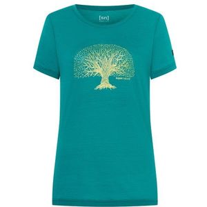 supernatural Womens Tree of Knowledge Tee Merinoshirt (Dames |turkoois)