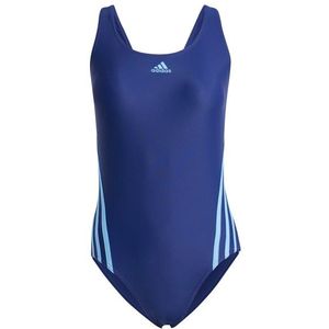 adidas Womens 3S Swimsuit Badpak (Dames |blauw)