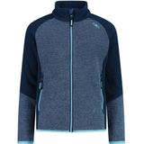 CMP Girls Jacket Jacquard Knitted Stripes Fleecevest (Kinderen |blauw)