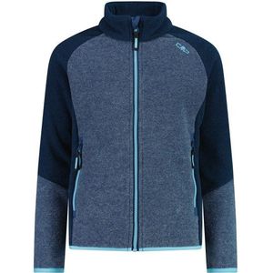 CMP Girls Jacket Jacquard Knitted Stripes Fleecevest (Kinderen |blauw)