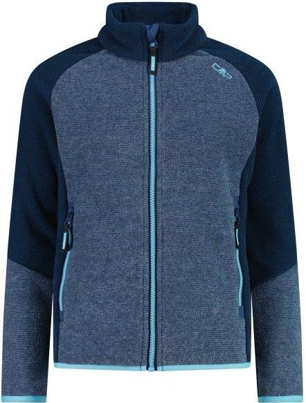 CMP Girls Jacket Jacquard Knitted Stripes Fleecevest (Kinderen |blauw)