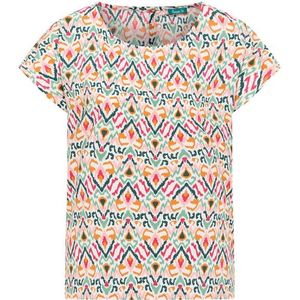 Tranquillo Womens Lockere EcoVero Bluse T-shirt (Dames |meerkleurig)