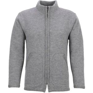 Albmerino Jack Vilt met Opstaande Kraag Wollen vest (Heren |grijs)