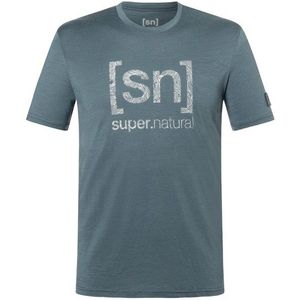 supernatural Logo Lines Bio Jersey Tee Merinoshirt (Heren |grijs)