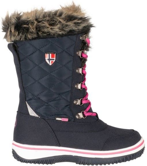 TROLLKIDS - HOLMENKOLLEN SNOW BOOTS XT - Winterlaarzen - Navy/Magenta - Waterdicht