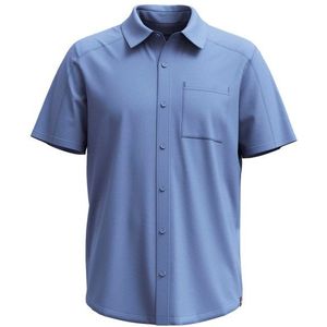 Smartwool Everyday Short Sleeve Button Down Overhemd (Heren |blauw)