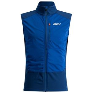 Swix Focus Vest M Softshellbodywarmer (Heren |blauw)