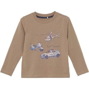 Minymo - Kids T-Shirt L/S - Longsleeve - Beige