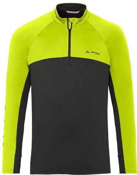 Vaude - Virt Qzip L/S Shirt II - Longsleeve - Zwart/Groen