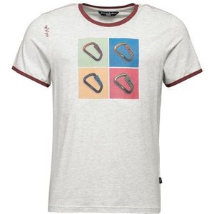 Chillaz Carabiner Soup T-shirt (Heren |grijs/wit)