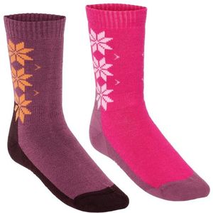 Kari Traa Womens Wool Sock 2 Pack Merinosokken (Dames |roze/purper)