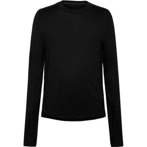 KnowledgeCotton Apparel Cleaver Wool 175 Single L/S Merinoshirt (Heren |zwart)