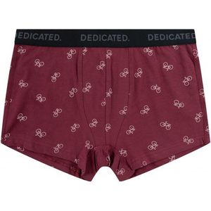 DEDICATED Boxer Briefs Kalix Bike Pattern Ondergoed (Heren |rood)