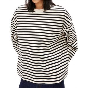 ARMEDANGELS Womens Frankaa  Stripe Trui (Dames |grijs)