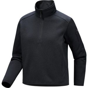 Arcteryx Womens Covert Zip Neck Fleecetrui (Dames |zwart)
