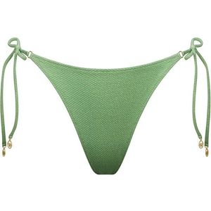 Watercult Womens Swimsparkle Side-Tied Bikini Bottoms Bikinibroekje (Dames |groen)