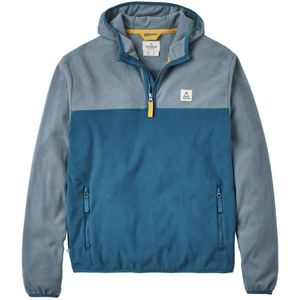 Passenger Set Off Recycled Polar Hooded Fleece Fleecetrui (Heren |blauw/grijs)