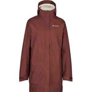 Vaude Womens Padum 3in1 Parka Parka (Dames |bruin/rood |waterdicht)