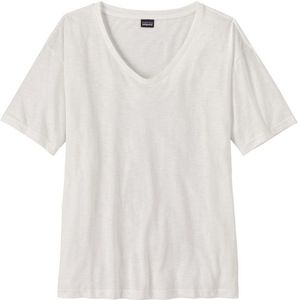 Patagonia Womens S/S Mainstay Top T-shirt (Dames |wit/grijs)