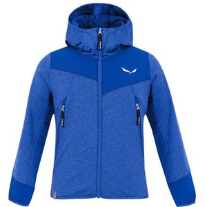 Salewa Kids Agner Melange PolarLite Full Zip Hoody Fleecevest (Kinderen |blauw)