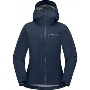 Norrona Womens Falketind GORE-TEX Paclite Jacket Regenjas (Dames |blauw |waterdicht)